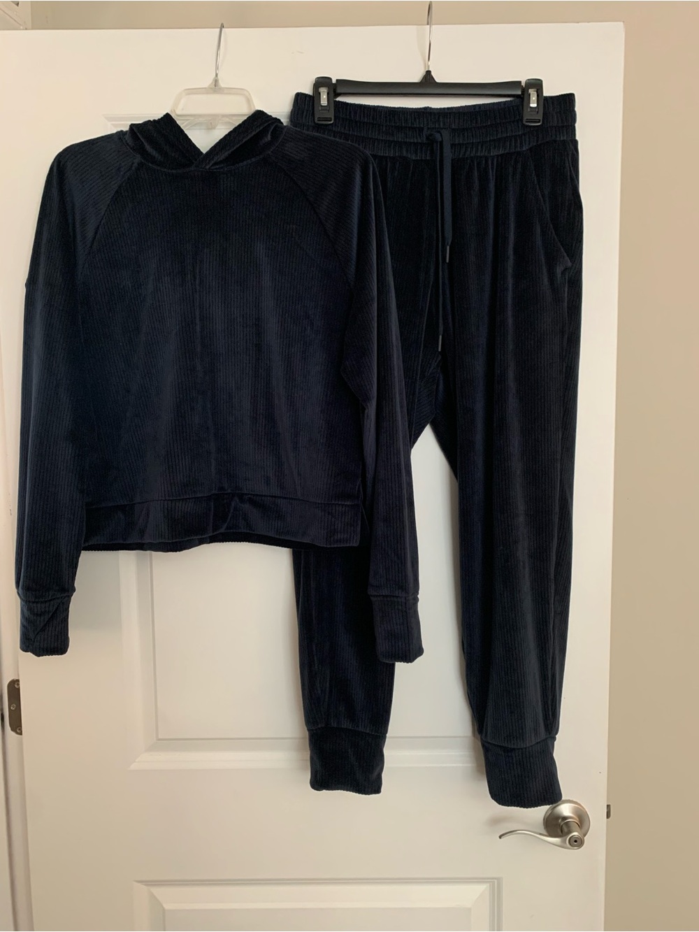 all in motion Black Velour Hoodie & Jogger Set